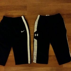 Baby boy 2 pc 12 mo Nike Under Armour pants bundle